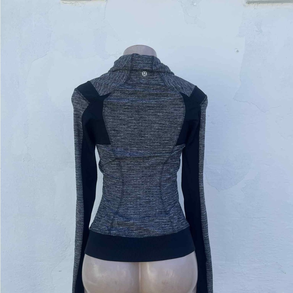 lululemon athletica Gray and Black Cowl Neck Sweater - Picture 2 of 7